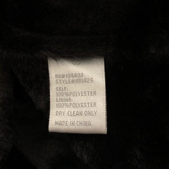 J.O.A. JOA London Faux suede fur black mini skirt - Picture 6 of 6